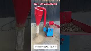 The grain crusher is a multifunctional machine that can crush grass chaff and grain [upl. by Merceer]