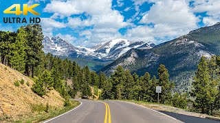 Rocky Mountain National Park 4K  Estes Park to Grand Lake  Trail Ridge Road Complete Scenic Drive [upl. by Hsivat]