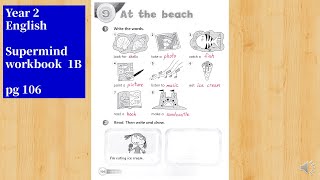 Super Minds Workbook 1B｜Year 2｜English｜pg106｜Unit 9 At the beach ｜Super Minds 1 [upl. by Roid]