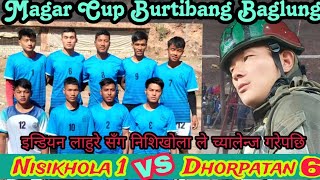 Nisikhola1 VS Dhorpatan 6 Volleyball Match Baglung Burtibang 2080 Magar Cup [upl. by Ydahs695]