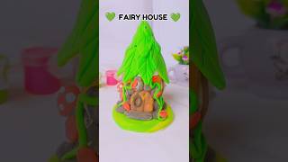 Fairy House Making with clay😱 tohasartandcrafts youtubeshorts easy clayartidea fairyhouse [upl. by Eldorado]