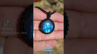 labradorite labradoritejewelry macrame stoneflowvibes [upl. by Anasus]