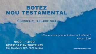 Botez Nou Testamental  21 ianuarie 2024 [upl. by Aerdma]