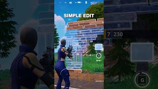 Fortnites New Simple Edit Setting Is it Good [upl. by Adriena]