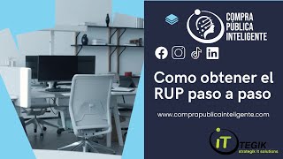 Como obtener el RUP paso a paso [upl. by Nileuqaj553]