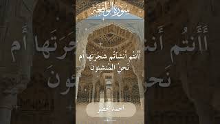 The Holy Quran Ahmed Khedr Surah Waqiah أحمد خضر  القرآن الكريم سورة الواقعة [upl. by Routh]