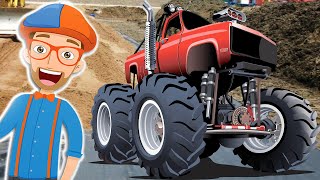 Blippi Camiones Monstruos Carro [upl. by Noynek]