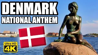 DENMARK 🇩🇰 National Anthem quotDer er et yndigt landquot Video UHD 4K [upl. by Yrahk]