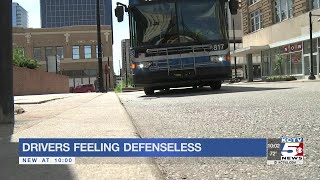 KC bus drivers feeling defenseless after new barrier policy [upl. by Grose]