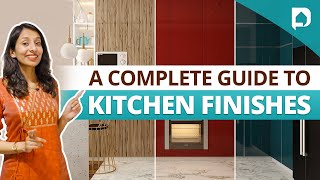 Kitchen Finish Comparison Laminate vs Acrylic vs Lacquered Glass vs PU vs Veneer [upl. by Soigroeg]