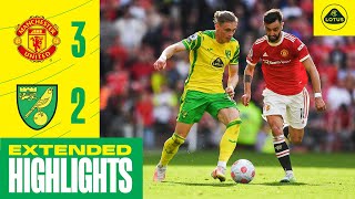 EXTENDED HIGHLIGHTS  Manchester United 32 Norwich City [upl. by Enywtna594]