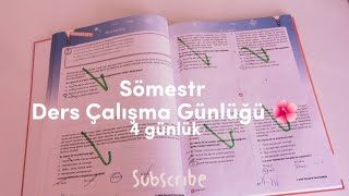 SÖMESTR TATİLİ DERS ÇALIŞIMA GÜNLÜĞÜM 2 4 Günlük 📔💙 [upl. by Hubing]