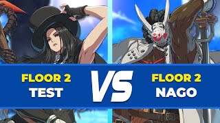 GGST Floor 2 ▶ Nagoriyuki vs Testament  Low Level Gameplay [upl. by Anilegna]