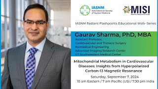 Gaurav Sharma PhD MBA  Mitochondrial Metabolism in Cardiovascular Diseases [upl. by Giguere592]