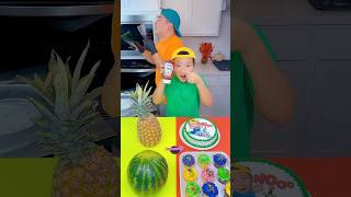 Minecraft cake vs ketchup ice cream challenge🍨 funny by Ethan Funny Family [upl. by Znarf]