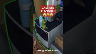 Cassiere Piacione 🤣🤣🤣 gameplaychannelita supermarketsimulator gameplayitalia simulatori [upl. by Anohr974]