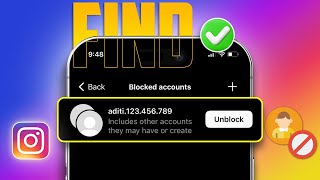 How to Find Blocked People on Instagram on iPhone  Unblock Someone on Instagram [upl. by Novla]