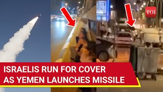 Ballistic Missile Attack On Central Israel 18 Injured In Tel Aviv As Israelis Run For Cover  Watch [upl. by Roxine]