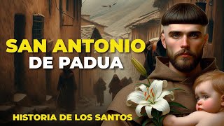 San Antonio de Padua Conoce su Historia y su Oración Milagrosa  Historia de los Santos [upl. by Nrek]