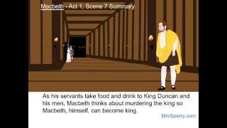 Macbeth  Act 1 Scene 7 Summary [upl. by Sihonn150]