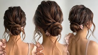 Voluminous textured low bun Wedding hairstyle [upl. by Jody]