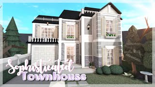 Sophisticated Townhouse  Bloxburg Speed Build [upl. by Landing]