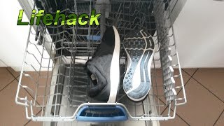 Turnschuhe  Sneaker in der Spülmaschine reinigen  Schuhe im Geschirrspüler richtig waschen [upl. by Voleta364]