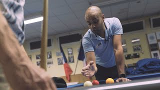 Leçon de billard français avec Willy Gérimont champion d’Europe 712 [upl. by Ecinom]