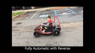 11 year old testing a Tao Tao Electric Go Kart EK80 [upl. by Euridice949]