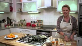 Pecan Crumble Mince Pie Recipe  Festive Food  Schwartz Cooking Club [upl. by Ahsiekram74]