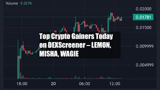 Top Crypto Gainers Today on DEXScreener – LEMON MISHA WAGIE [upl. by Selrac]