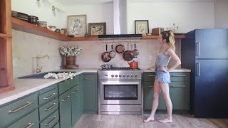 DIY Small Kitchen Remodel  Before and After Kitchen Makeover [upl. by Elleined603]