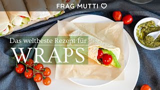 WrapTeig selber machen  Weltbestes TortillaRezept 🌯 Nie wieder Wraps kaufen [upl. by Latif]