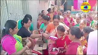 Jharna Debbarma Chairperson of Tripura Commission for Women visited many flood affected area [upl. by Lebaron757]