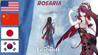 Rosaria Climbing Voice Moaning in 4 Different Languages  Genshin Impact ASMR [upl. by Huxham]