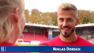 Niklas Dorsch vor dem Auswärtsspiel beim 1FC Köln [upl. by Aitselec]