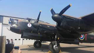 Lancaster 4 Engine Startup July 2021 [upl. by Thordia688]