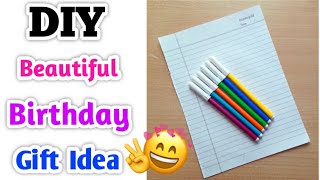 DIY Beautiful 😍 Birthday Gift Idea • NOTEBOOK PAGE Birthday Gift • Birthday Gift Box • birthday gift [upl. by Rubio]