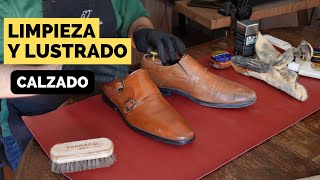 Limpieza y lustrado de unos zapatos de cuero [upl. by Alla886]