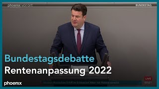 Bundestagsdebatte zur Rentenanpassung 2022 am 130522 [upl. by Liu759]