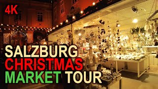 Salzburg Christmas Market 4K HD [upl. by Fairleigh]