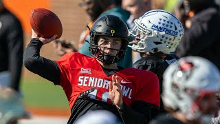 Bo Nix Highlights  Senior Bowl Day 1 Oregon Ducks [upl. by Noremac]