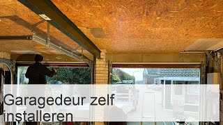 Garagedeurinstallatie zelfinstallatie van sectionaaldeuren [upl. by Yenots]