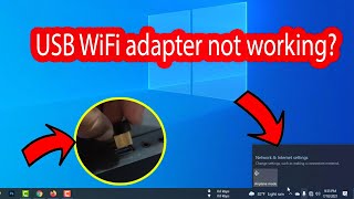 USB wifi adapter not working windows 10 Desktop and Laptop [upl. by Eoz533]