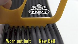 How To Properly Check A Serpentine Belt [upl. by Ainyt]