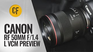 Canon RF 50mm f14 L VCM lens preview [upl. by Novrej]