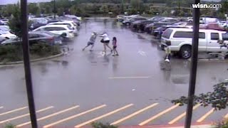 Surveillance Video Walmart parking lot attack [upl. by Ocirema]