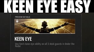 How to quotuse sevs keen eye ability on all 3 desk guardsquot bo6 keen eye challenge guide [upl. by Monica]