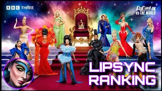 Lipsync Ranking de RPDR UK versus The World 2 My Opinion 🤭 [upl. by Tidwell]