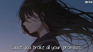 ♪ Nightcore  Jar of Hearts 【Lyrics】 [upl. by Gide]